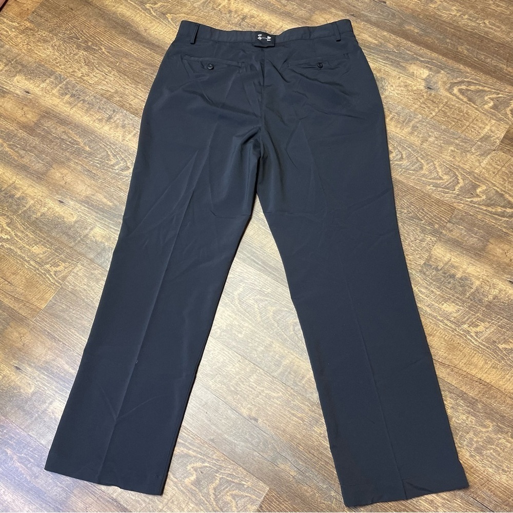 Under Armour Mens Golf Pants 36/32 Black Lightweight Performance Casual Stretch - Picture 5 of 9